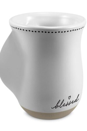 Handwarmer Mug - Blessed - White 18 oz