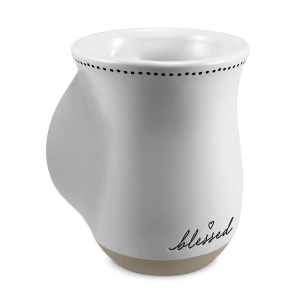 Handwarmer Mug - Blessed - White 18 oz