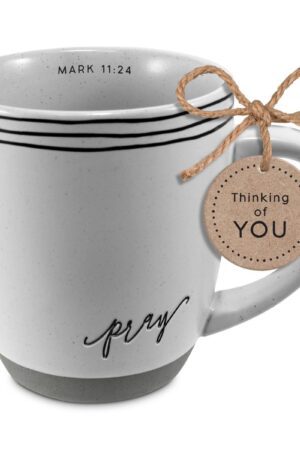Coffee Cup - Pray - Mk 11:24 - Textured 16oz