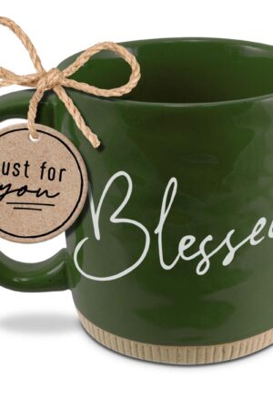 Mug - Powerful Words - Blessed - Green 16 oz