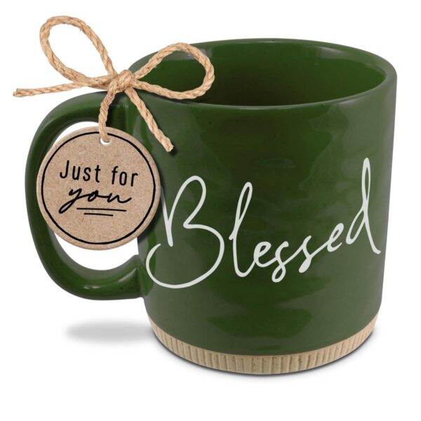 Mug - Powerful Words - Blessed - Green 16 oz