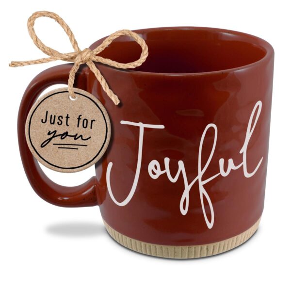 Mug - Powerful Words - Joyful - Red 16 oz