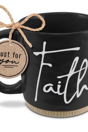 Mug - Powerful Words - Faith - Black 16 oz