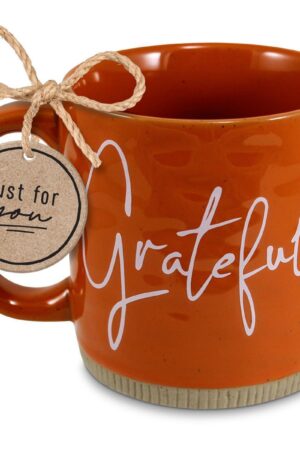 Mug - Powerful Words - Grateful - Rust 16 oz