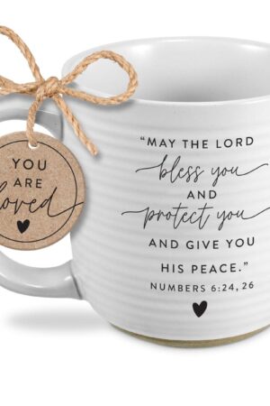 Mug - Hold Onto Hope - Bless You - Textured White 20 oz