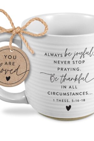 Mug - Hold Onto Hope - Joyful - Textured White 20 oz