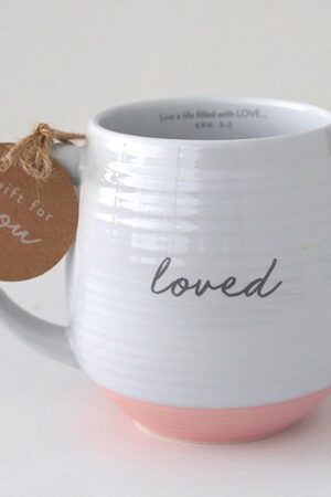 Coffeecup - Loved - White Textured 18oz