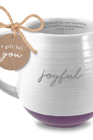Coffeecup - Joyful - White Textured 18oz