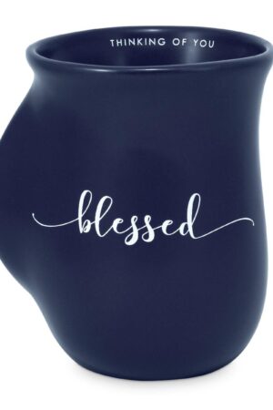 Handwarmer Mug - Blessed - Blue 18 oz
