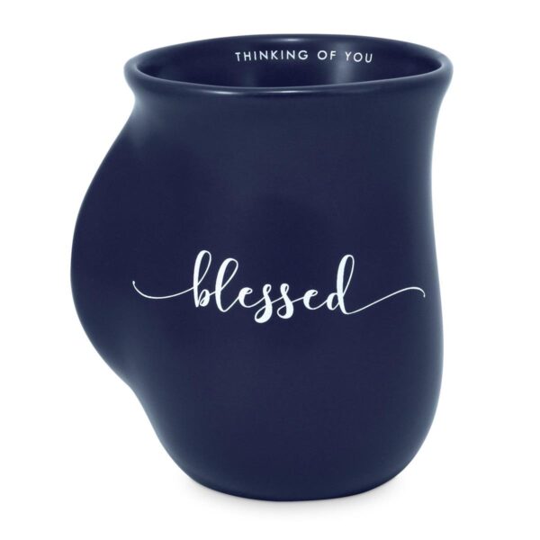 Handwarmer Mug - Blessed - Blue 18 oz