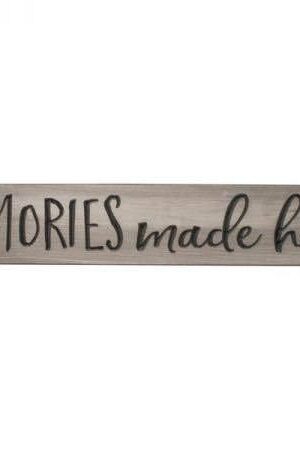 Engraved Wood Sign - Memories Made Here - sage