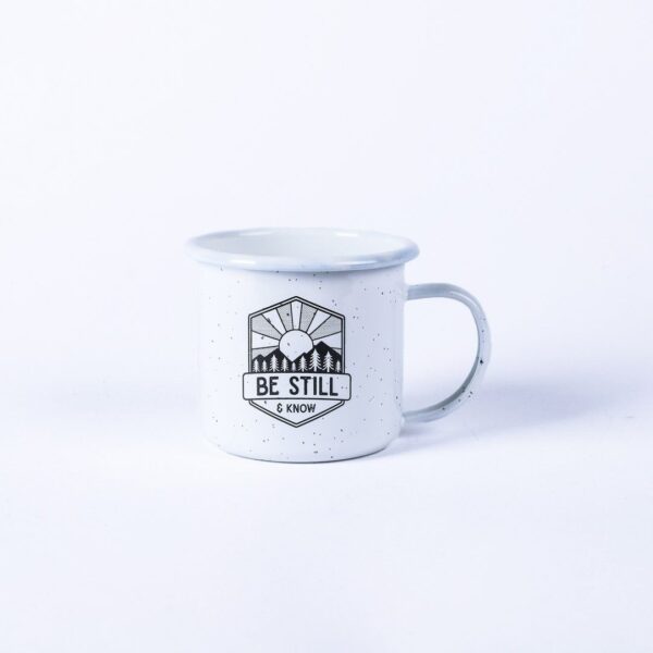 Campfire Mug - “Be Still” - White 12 oz