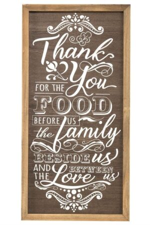 Wall Plaque - Thank you for the Food before us
