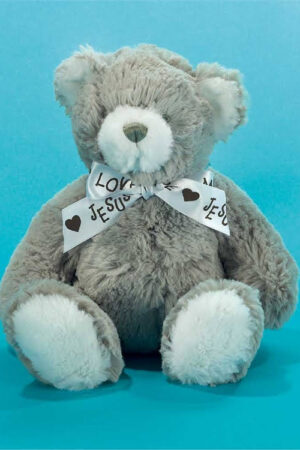 Bear with ribbon  - Jesus Loves
