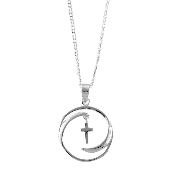 Open Circle Cross - Necklace