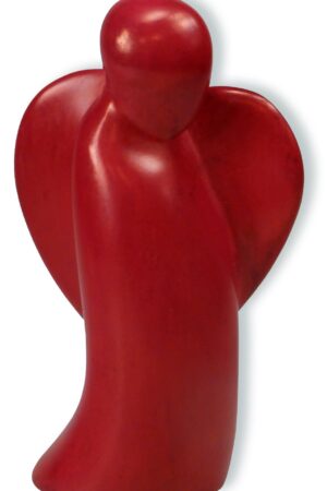 Sculpture Angel - 10 cm-  Red