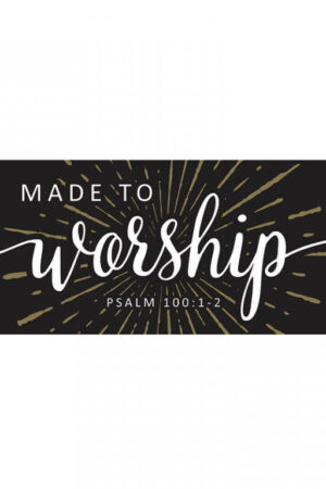 Made To Worship Jumbo Bookmark