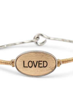 LOVED - Bracelet - Oval Metal