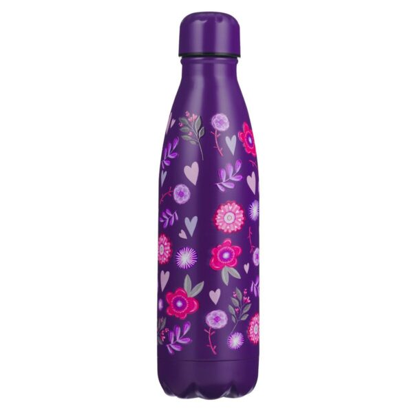 Chosen Loved Beautiful - 1 Peter 2:9 - Purple Stainless Steel Water Bottle - Image 2