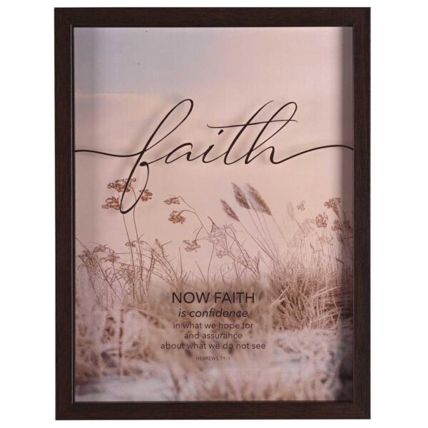 Framed Wall Art - Now Faith Is Confidence - Image 2