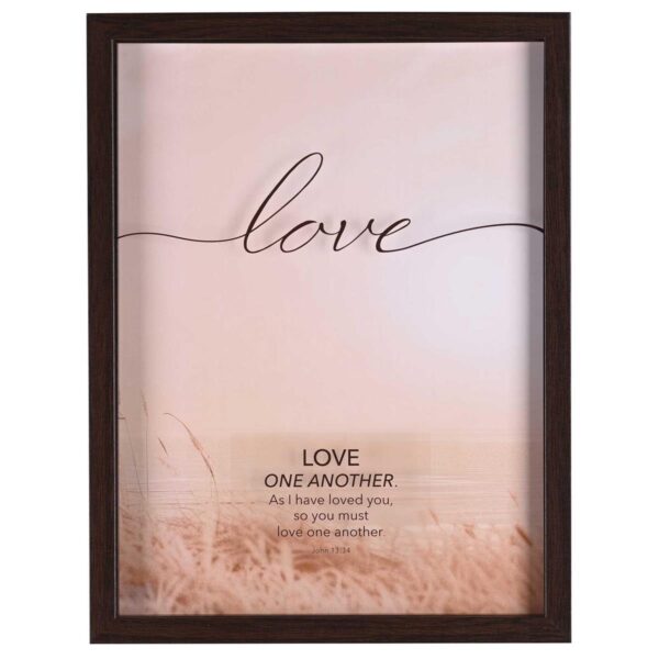 Framed Wall Art -Love One Another - Image 2