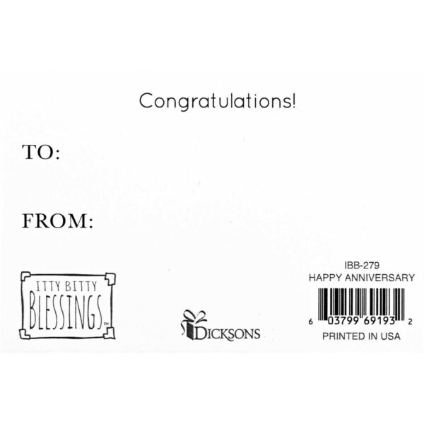 Itty Bitty Card - Happy Anniversary - Image 2