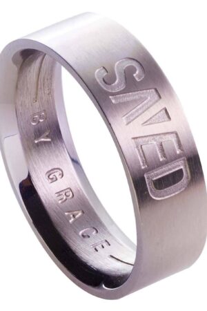 Saved by Grace - Ephesians 2:8 Men's Ring