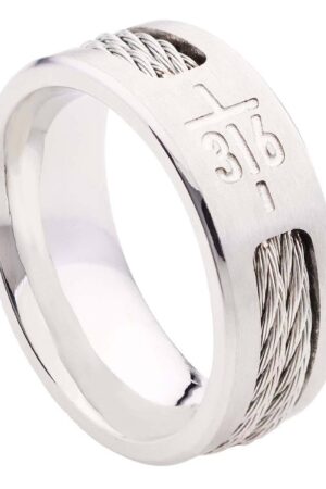 John 3:16 Cross - Men's Ring - size 12