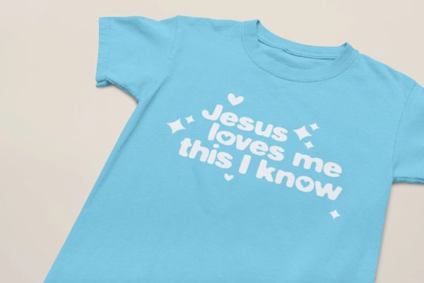 Jesus loves me - børne-t-shirt (unisex) - Image 4