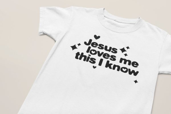 Jesus loves me - børne-t-shirt (unisex) - Image 3