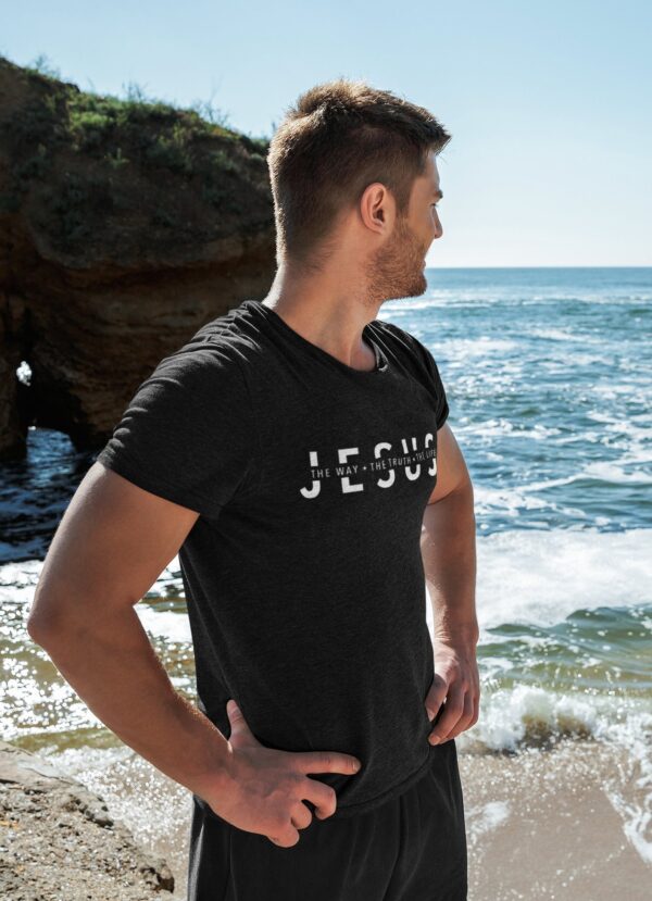 Jesus - way, truth, life - printed t-shirt (men) - Image 2